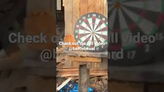 Cold steel big bore blowgun dartboard bullseye [upl. by Adrell]