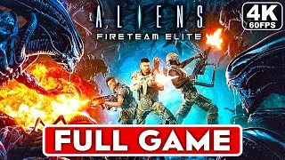 ALIENS FIRETEAM ELITE Gameplay Walkthrough Part 1 FULL GAME 4K 60FPS PC  No Commentary [upl. by Ecnesse]