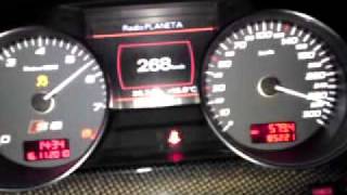 AUDI S8 52 FSI MILLTEK EXHAUST SPEED LIMITER OFF by PACHURA MOTORSPORT [upl. by Darcey]