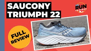 Saucony Triumph 22 Full Review  Two runners test the latest cushioned cruiser [upl. by Eerhs]