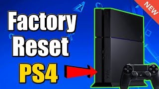 How to FACTORY RESET PS4 and RESTORE DEFAULT SETTINGS BEST METHOD [upl. by Aikemet]