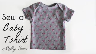 Sew a Baby Tshirt  Envelope Neck Tshirt [upl. by Joerg]