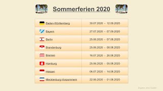 Sommerferien 2020 [upl. by Derte]