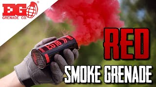 EG18  Red Smoke Grenade  Big Smoke Bomb  Smoke Effect [upl. by Enirak]