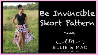 How To Sew A Knit Skort Be Invincible Pattern Sewing Tutorial [upl. by Rebeca]