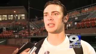 Ben Wetzler After Setting Oregon State Record in Civil War Win [upl. by Llednil]