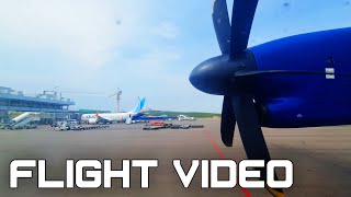 Full Flight  4K   Entebbe EBB to Kigali Rwanda KGL on a RwandAir Propeller Flight [upl. by Tally493]