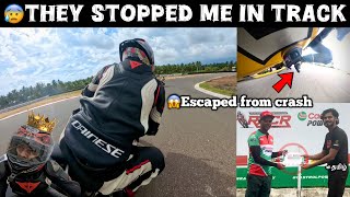 😰Suddenly They stopped me in race track💔😱Escaped from crash  Manjal veeran 😍Iam the best student [upl. by Arikahc633]