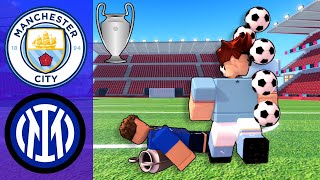 JOGUEI A FINAL DA CHAMPIONS LEAGUE NO ROBLOX SUPER LEAGUE SOCCER [upl. by Amye]