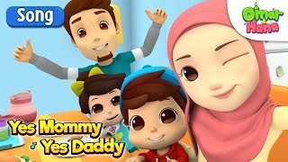 Omar amp Hana  Yes Mommy Yes Daddy  Islamic Cartoon for Kids  Nasheed [upl. by Haukom]