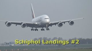 Plane spotting at Schiphol Amsterdam Airport 2 [upl. by Schuman806]