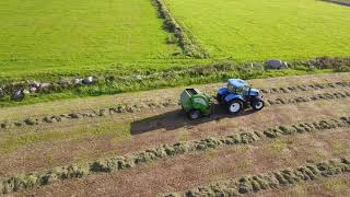 Baling Silage near Louisburgh County Mayo September 2018 [upl. by Rozek]