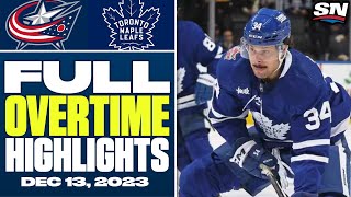 Columbus Blue Jackets vs Toronto Maple Leafs  FULL Overtime Highlights  December 14 2023 [upl. by Converse]