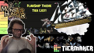 Monster Hunter FLAGSHIP Themes Tier List Part 1 Zinogre got me acting informal [upl. by Gorlin]