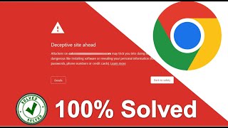 quotHow to fix deceptive site ahead error in google chromequot  Deceptive site ahead fix website in Hindi [upl. by Joeann90]