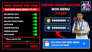 Dream League Soccer 2024 MOD APK v11250 Gameplay Unlimited Coins and Diamonds DLS 24 MOD MENU APK [upl. by Anagrom]