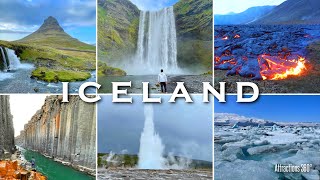 Iceland  All the MustSee Places in 7 Days  Volcano Epic Waterfalls Glaciers amp More [upl. by Ylicic]