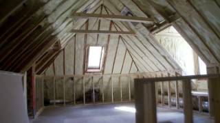 Spray Foam Insulation Maple Bluff Attic [upl. by Ellynad]