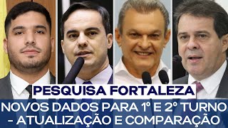 PESQUISA FORTALEZA NOVOS DADOS PARA 1º E 2º TURNO  ATUALIZAÇÃO E COMPARAÇÃO [upl. by Etnad991]