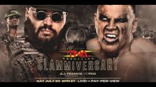 WWE 2K24 TNA Wrestling Slammiversary 2024 Double Title PCO Vs AJ Francis [upl. by Stuart]