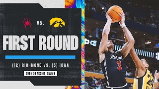 Richmond vs Iowa  First Round NCAA tournament extended highlights [upl. by Edorej]