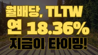 노후 연금으로도 가능한 연 1836로 월배당 ETF Feat TLTW [upl. by Annahtur152]