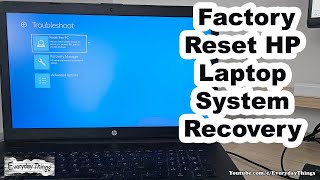 How to Factory Reset HP Laptop Using System Recovery – Simple Guide [upl. by Gen]