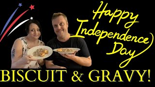 Two swedes celebrating Fourth of July with biscuit and gravy [upl. by Oiralednac]