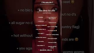 Bio ideas for you  Not my Video  Aestheticvibes120 [upl. by Katey]