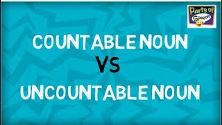 Countable Nouns and Uncountable Nouns  Parts of Speech [upl. by Balf]