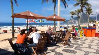 Ipanema Beach on a Sunday Morning  Rio de Janeiro Brazil [upl. by Bud]