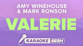 Valerie Karaoke  Mark Ronson Amy Winehouse The Zutons [upl. by Tarrah446]