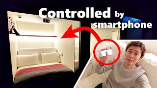 HighTech Capsule Hotel in Tokyo The Millennials Shibuya  Japan Travel Guide [upl. by Germaun]