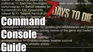 7 Days to Die Tutorial  Command Console Guide  Debug Menu [upl. by Linet]