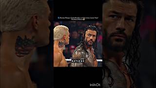 Roman reigns and Cody Rhodes vs solo sikoa and jacob fatu wwe shorts [upl. by Warrick16]