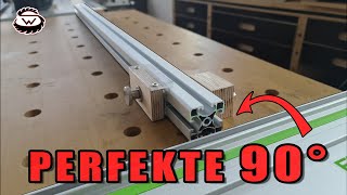 🤯 PERFEKTE 90° Schnitte auf JEDER WERKBANK  Teil 1 [upl. by Simone]