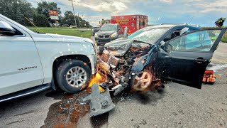 DASH CAM USED AS EVIDENCE IN CAR CRASH [upl. by Lotty]