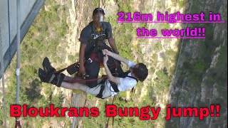 Bloukrans Bungy jump and sky walk at Bloukrans bridge  South Africa [upl. by Nevear726]