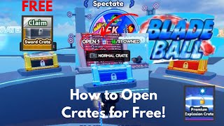 How to Open the Crates You’ve Earned in Blade Ball [upl. by Yelssew880]