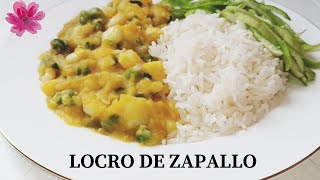 COMO PREPARAR UN RICO LOCRO DE ZAPALLO FÁCIL Y ECONÓMICO 😋 [upl. by Sherard]