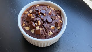 Viral TikTok Baked Oats Brownie Baked Oats 210 Calories Only [upl. by Sucramrej223]