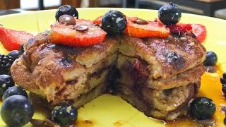 Desayuno SaludableHOT CAKESPANCAKES Rico Fácil y con Pocos Ingredientes [upl. by Iamhaj]