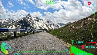 Scenic 30 minute Indoor Cycling Workout Großglockner Alps Road Telemetry 4K Video [upl. by Eeclehc]