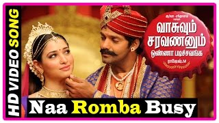 VSOP Tamil Movie  Songs  Naa Romba Busy Song  Tamanna proposes Arya  Swaminathan cancels wedding [upl. by Oribelle]