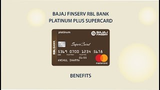 Benefits of Bajaj Finserv RBL Bank Platinum Plus SuperCard [upl. by Assirolc]