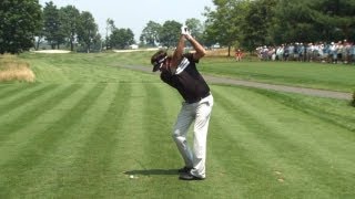 Bubba Watson SwingVision on Saturday at Travelers Championship [upl. by Iccir637]