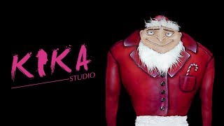 DESPICABLE ME  GRU in the Christmas mood  bodypainting illusion [upl. by Cindy]