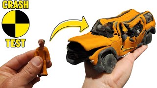 CRASH TEST DUMMY PLASTICINE CAR [upl. by Roti]