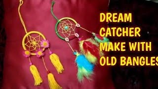 Bangles reuse craft DreamCatcher Wowideas banglereuse trending viral craft reuseidea [upl. by Nahtannoj472]