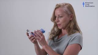 How to Use a MeteredDose Inhaler with a Valved Holding Chamber Spacer [upl. by Liebowitz]